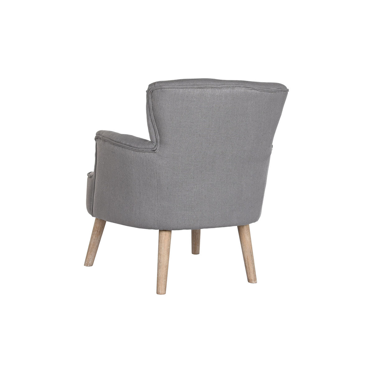 Fåtölj DKD Home Decor Gran Polyester Mörkgrå (66 x 70 x 88 cm) - 2
