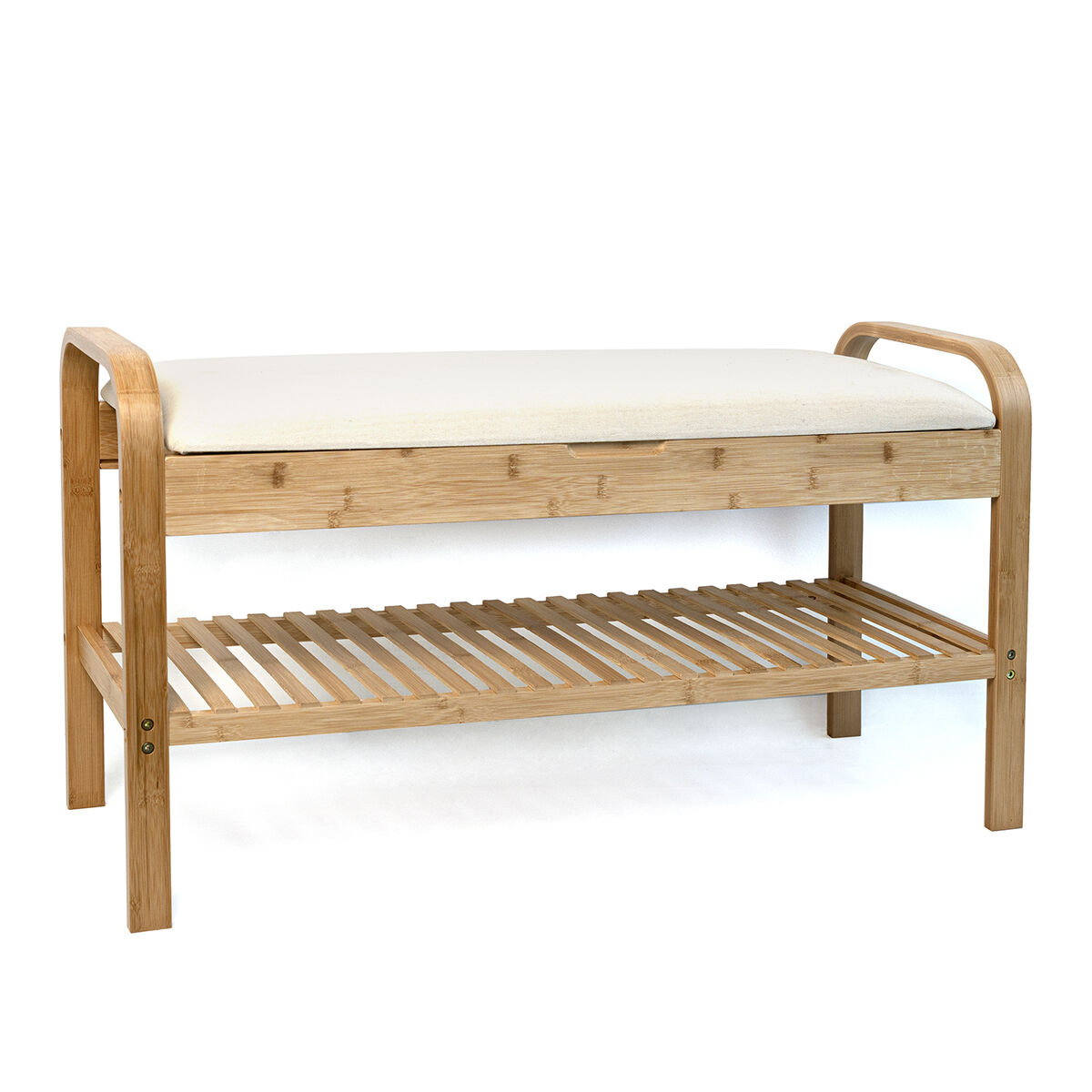 Skobänk Vinthera Moa Beige Trä 90 x 33 x 50 cm
