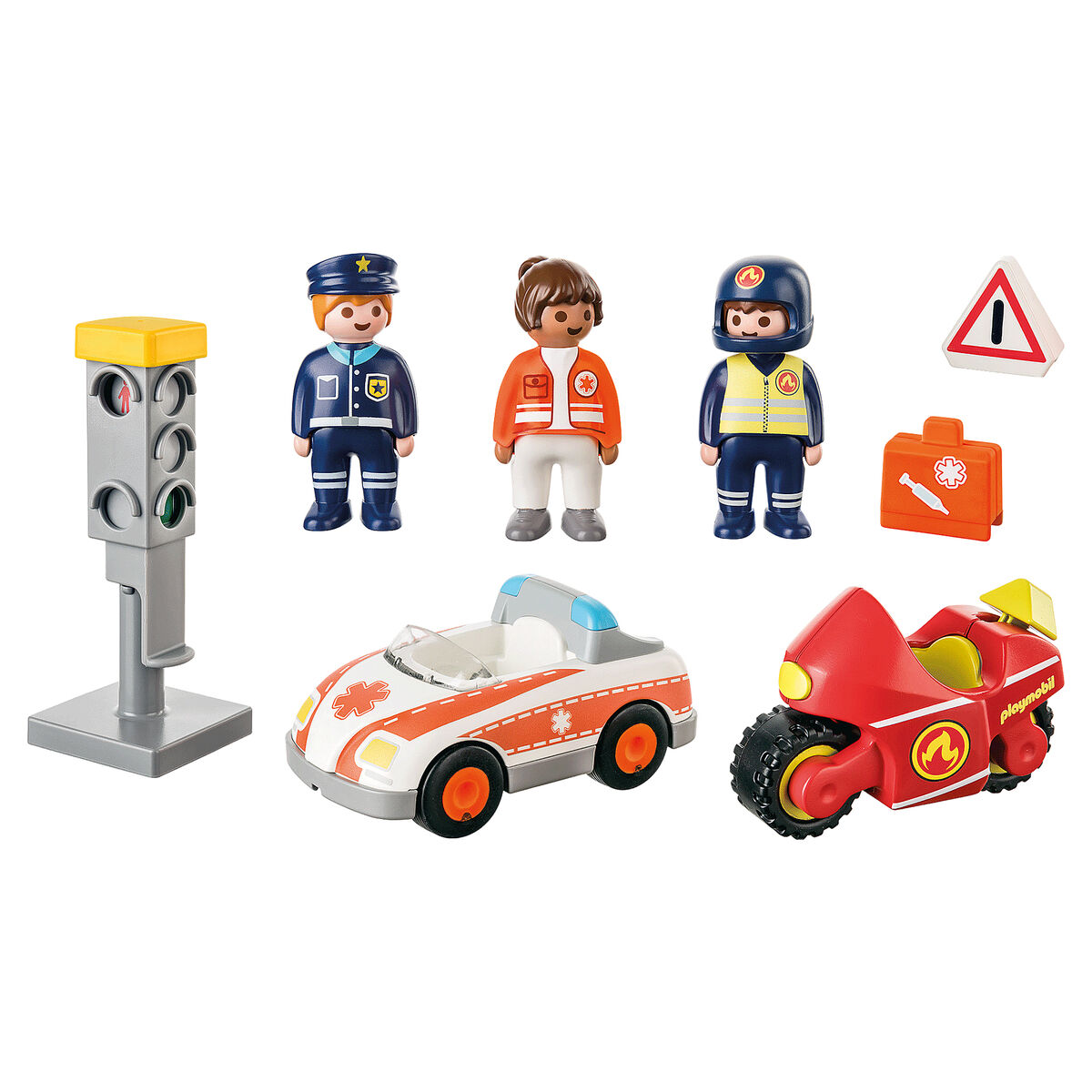 Playset Playmobil 71156 1.2.3 Day to Day Heroes 8 Delar - 9
