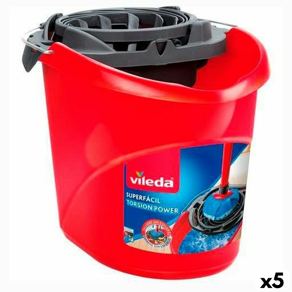 Hink Vileda Röd 10 L (5 antal)