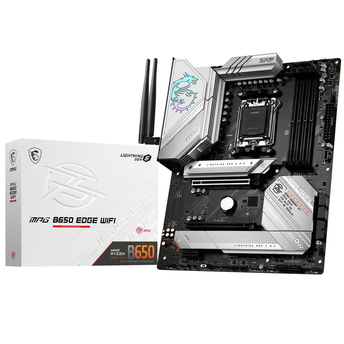 Moderkort MSI MPG B650 EDGE WIFI AMD AM5 AMD AMD B650 - 2