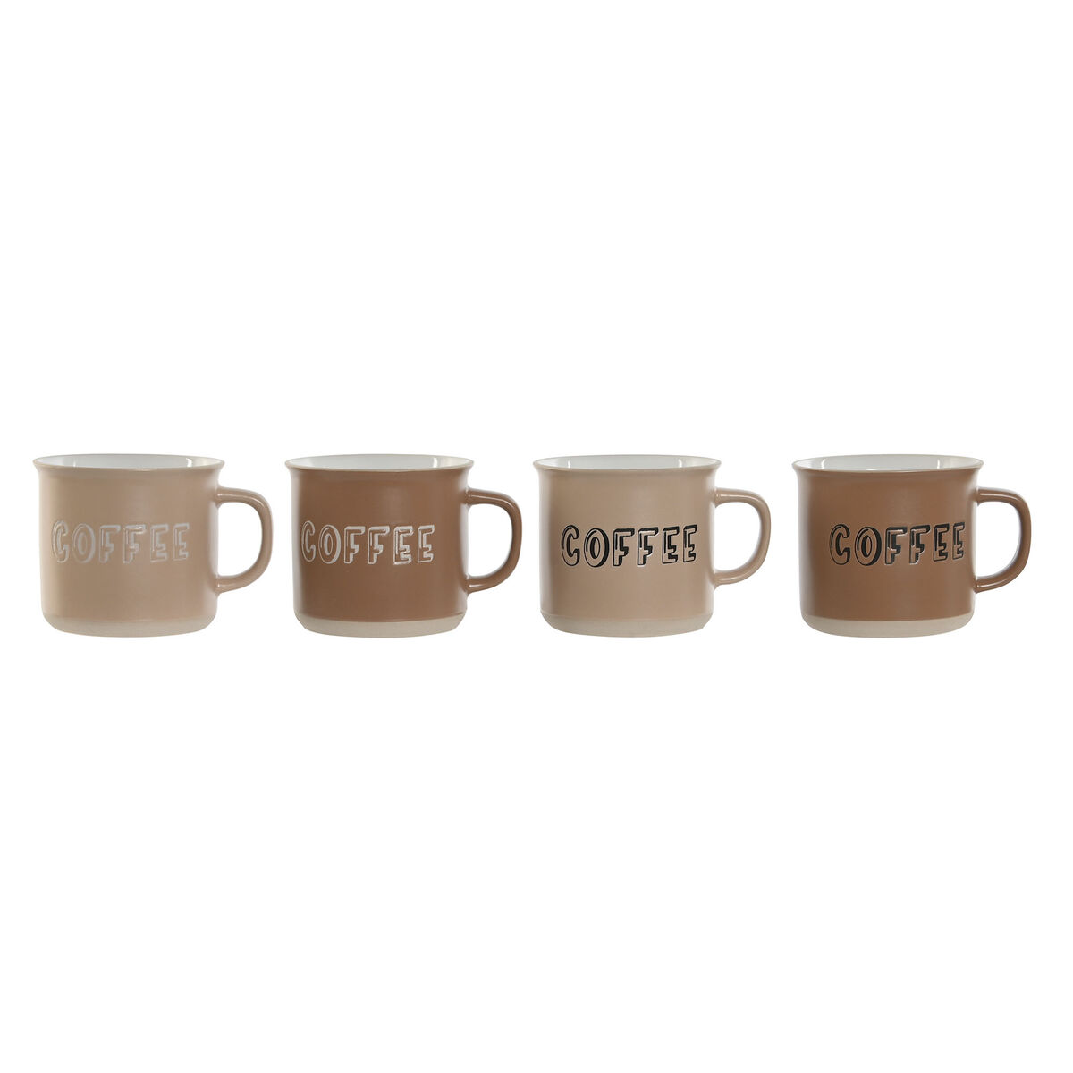 Set med 4 muggar Home ESPRIT Multicolour - 2