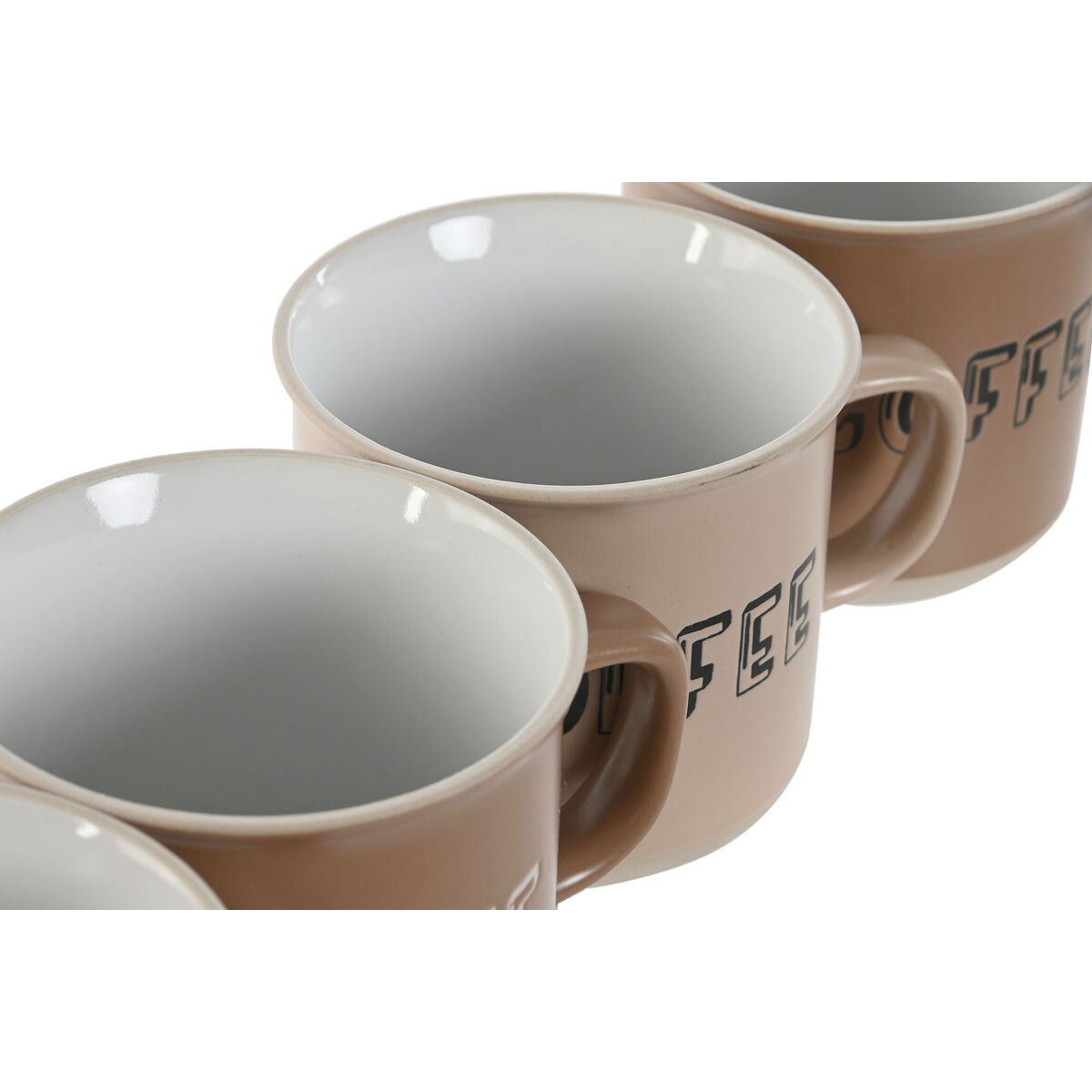 Set med 4 muggar Home ESPRIT Multicolour - 3