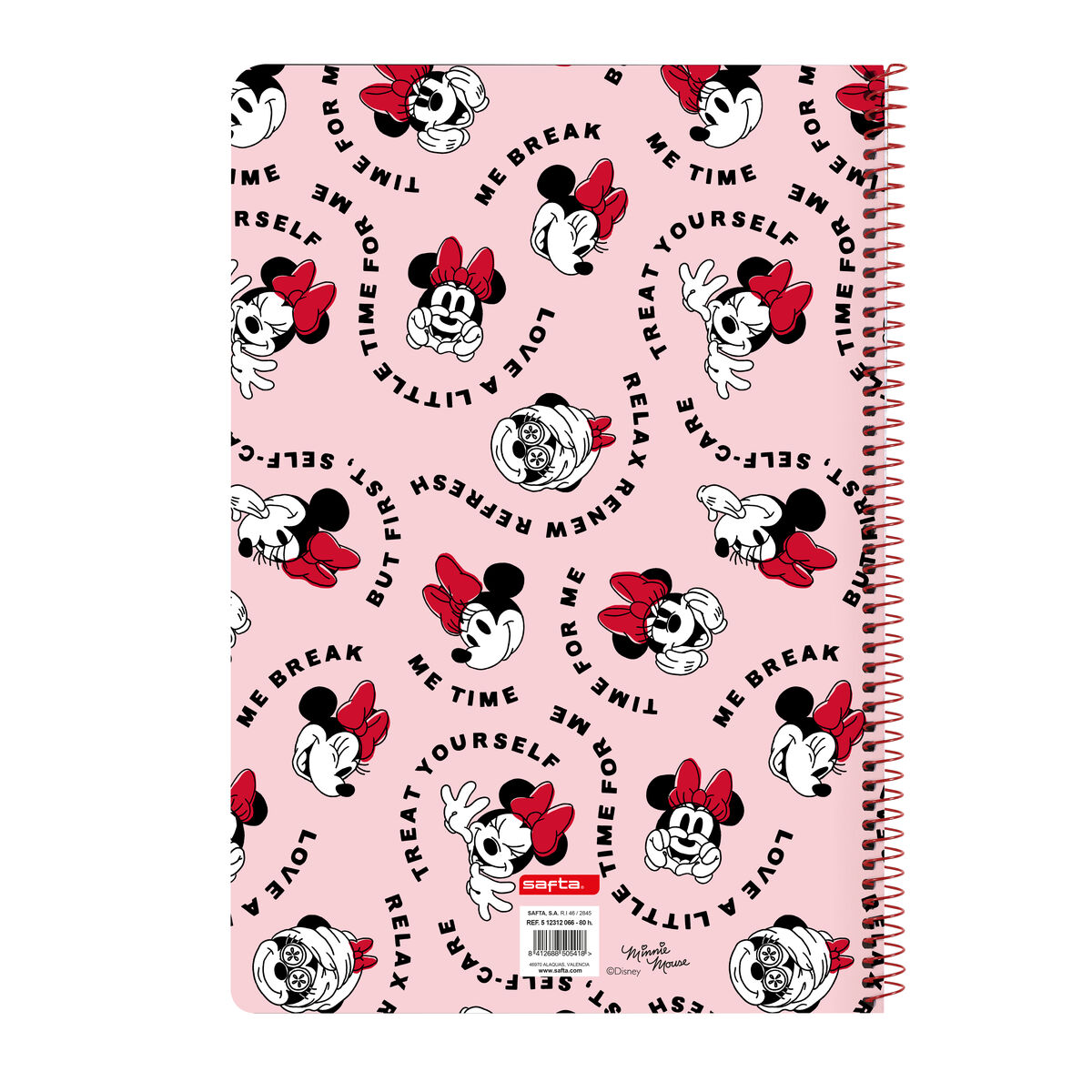 Anteckningsbok Minnie Mouse Me time Rosa A4 80 Blad - 2