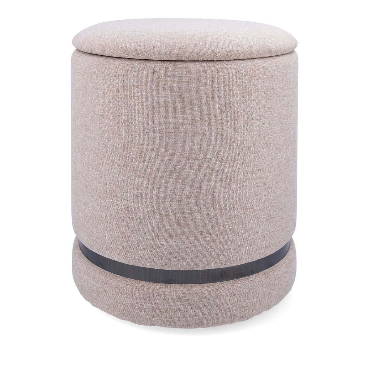 Puff Vinthera Moa Beige Trä 32 x 40 cm (2 antal) - 2