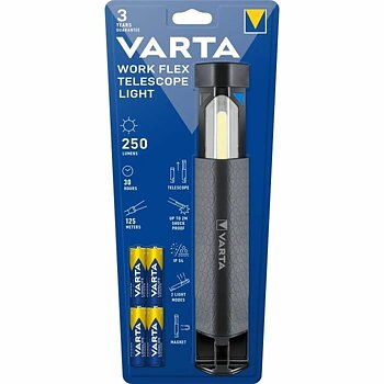 Ficklampa LED Varta Work Flex Telescope 250 Lm