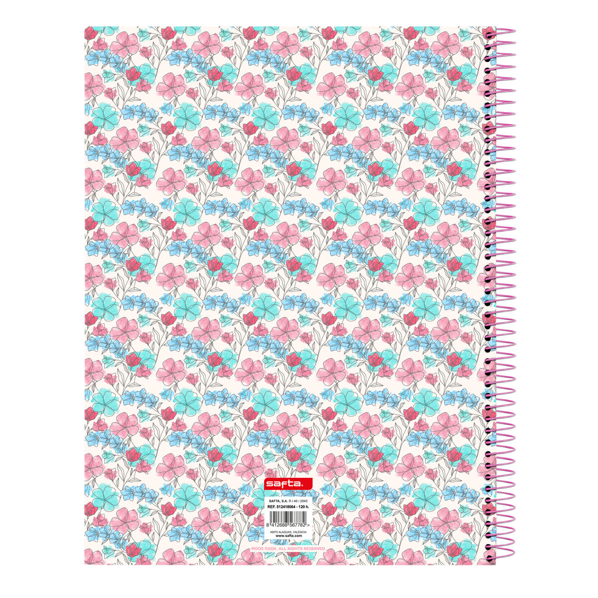Anteckningsbok Moos Flores Multicolour A4 120 Blad - 2