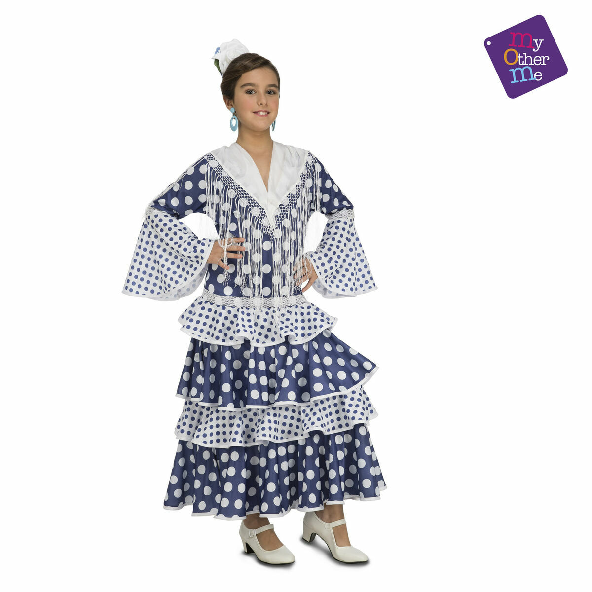 Maskeraddräkt vuxna My Other Me Solea Flamencodansare Blå - 15