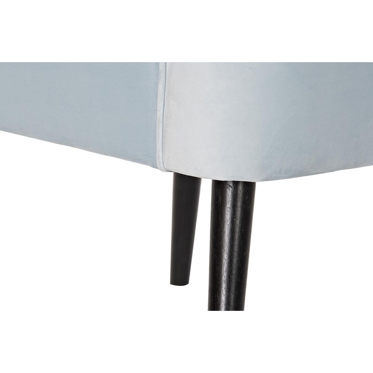 Fåtölj DKD Home Decor Svart Metall Himmelsblå (76 x 76 x 82 cm) - 6
