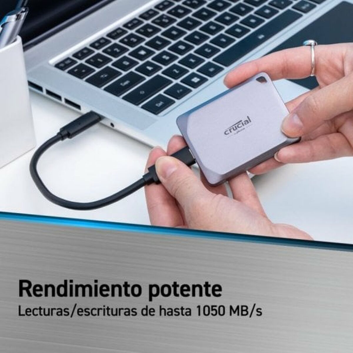 Extern Hårddisk Crucial X9 Pro Grå - 2