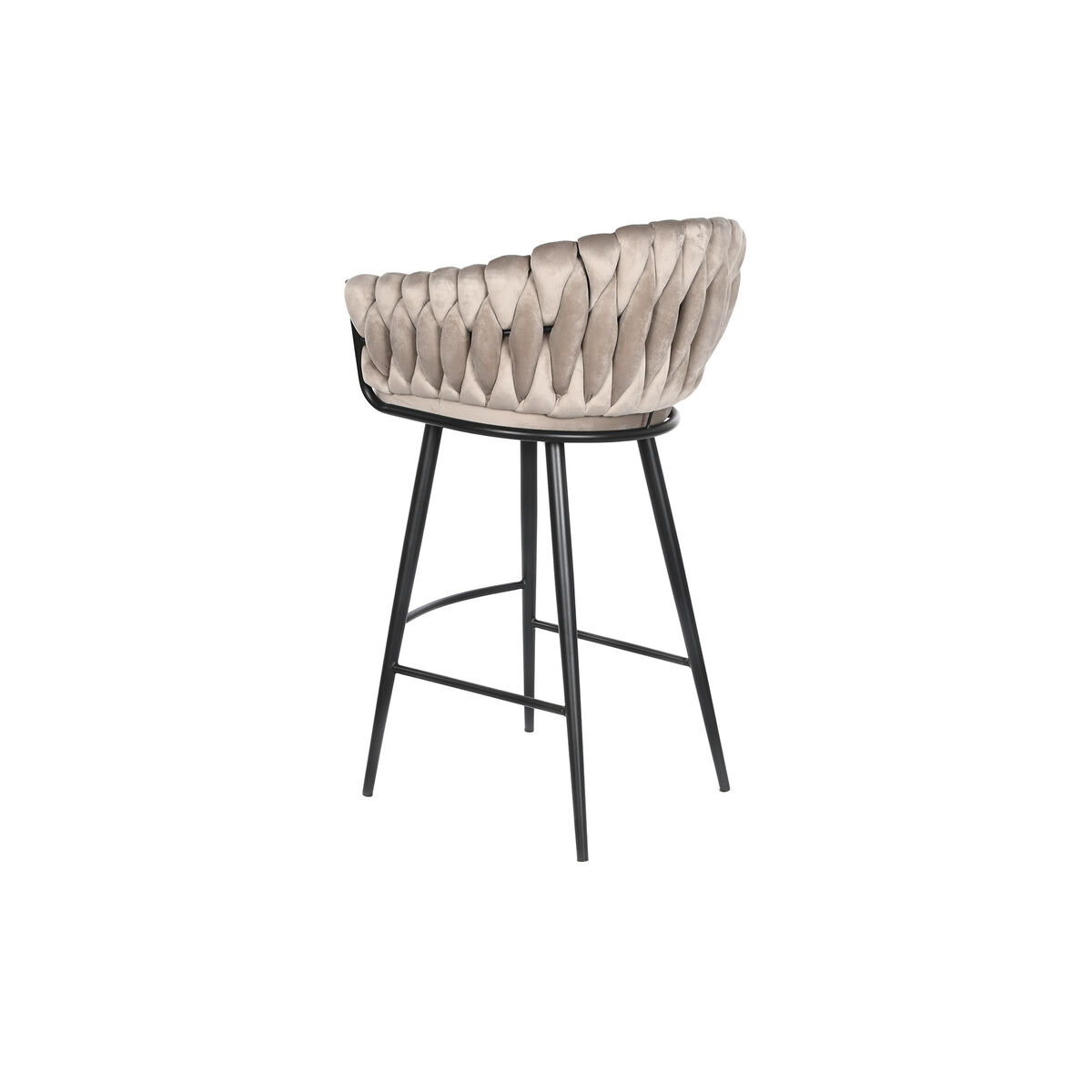 Sittpall DKD Home Decor Svart Beige Metall 61 x 52 x 101 cm - 5