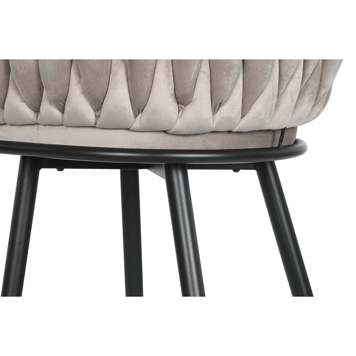 Sittpall DKD Home Decor Svart Beige Metall 61 x 52 x 101 cm - 6