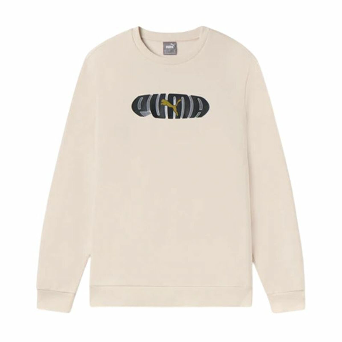 Tröja utan huva Herr Puma Essentials+ Graphic Crew Fl Hombre