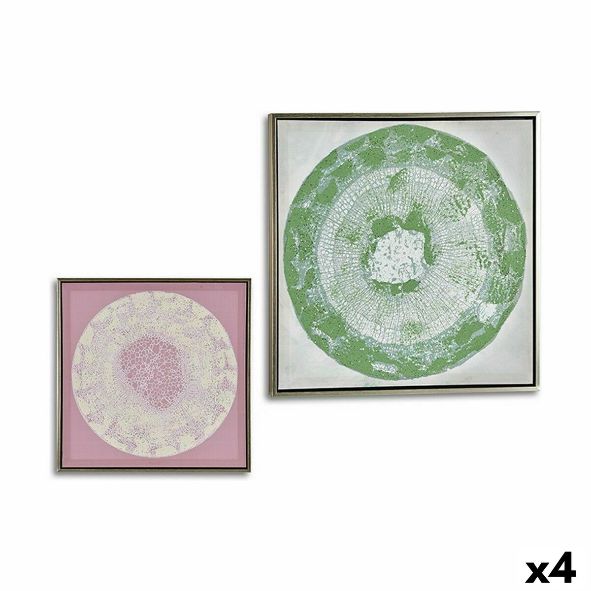 Kanvas Gift Decor Abstrakt 52,5 x 2,8 x 52,5 cm (4 antal) - 3