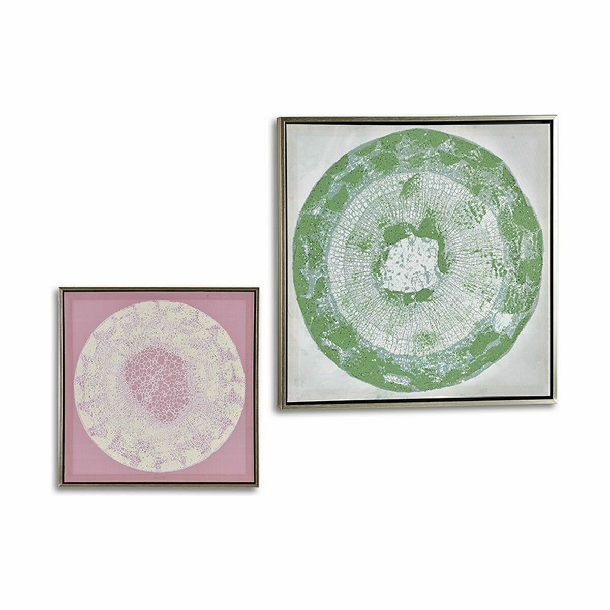 Kanvas Gift Decor Abstrakt 52,5 x 2,8 x 52,5 cm (4 antal) - 2