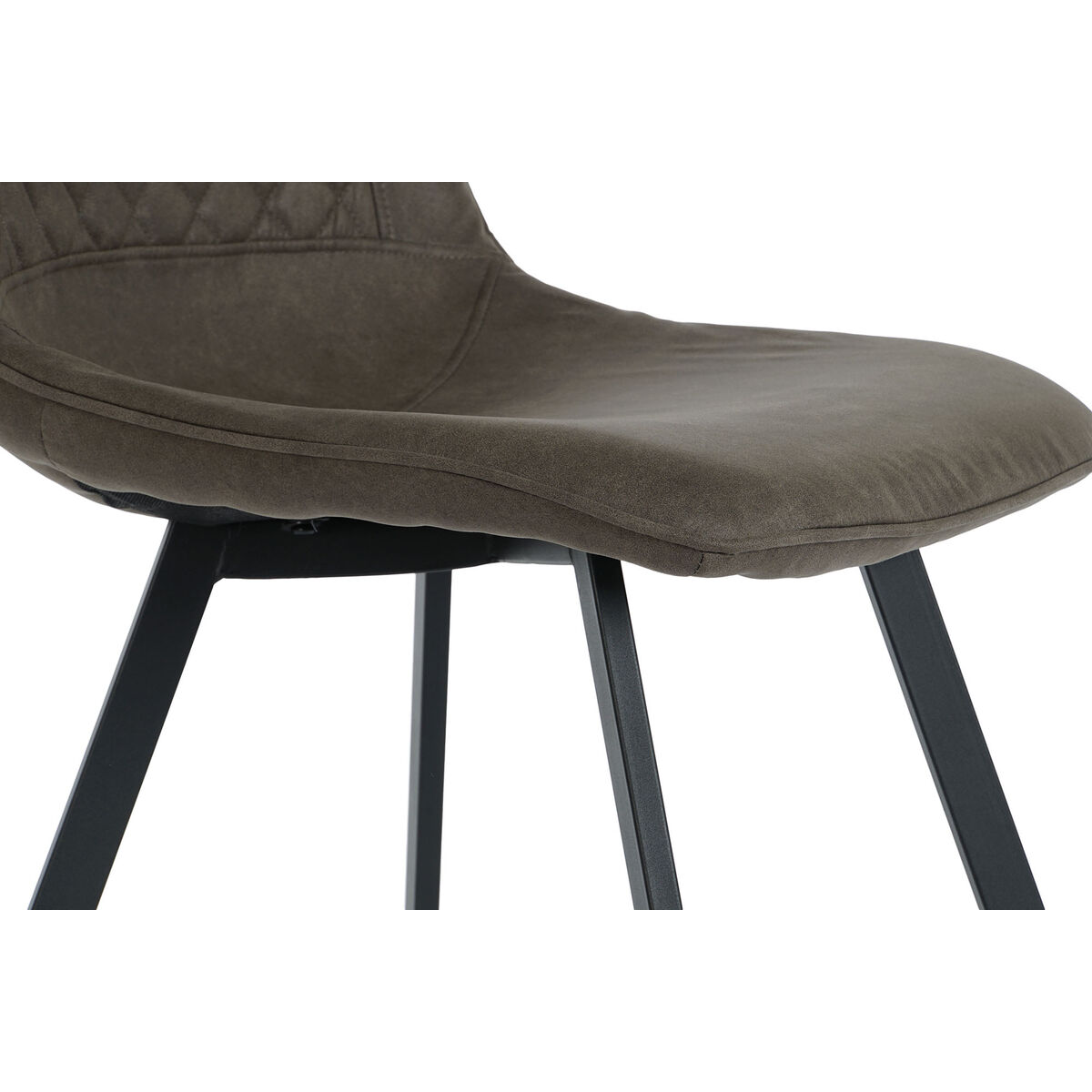 Stol DKD Home Decor Svart Grå Metall Polyuretan 63 x 49 x 85 cm 49 x 59 x 87 cm - 4