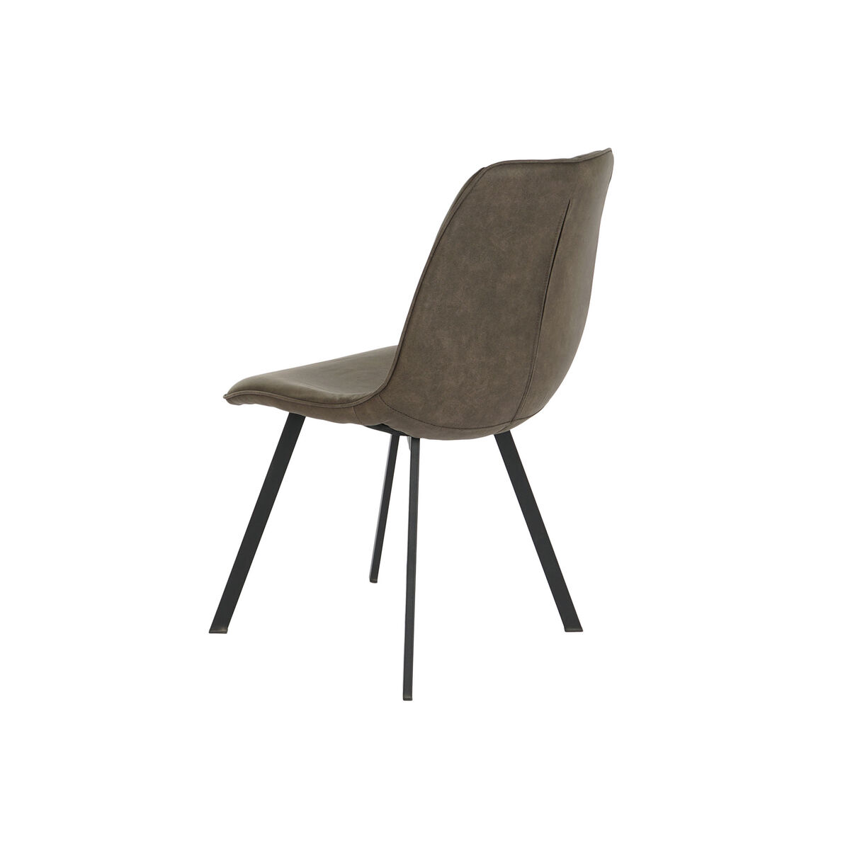 Stol DKD Home Decor Svart Grå Metall Polyuretan 63 x 49 x 85 cm 49 x 59 x 87 cm - 7