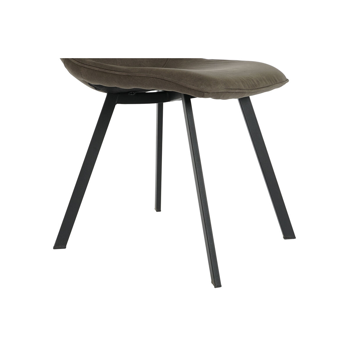 Stol DKD Home Decor Svart Grå Metall Polyuretan 63 x 49 x 85 cm 49 x 59 x 87 cm - 5