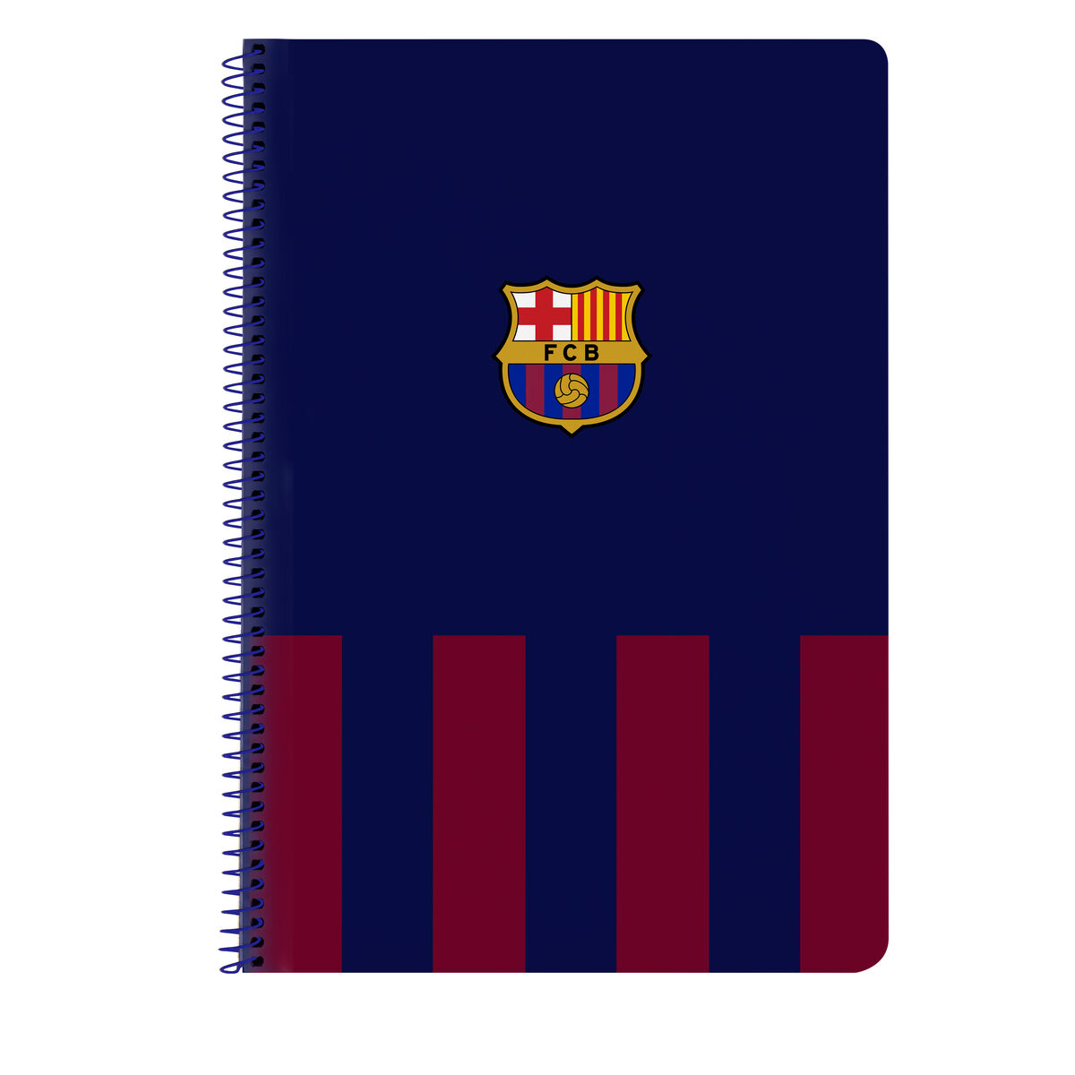 Anteckningsbok F.C. Barcelona 24/25 Rödbrun Marinblå A4 80 Blad