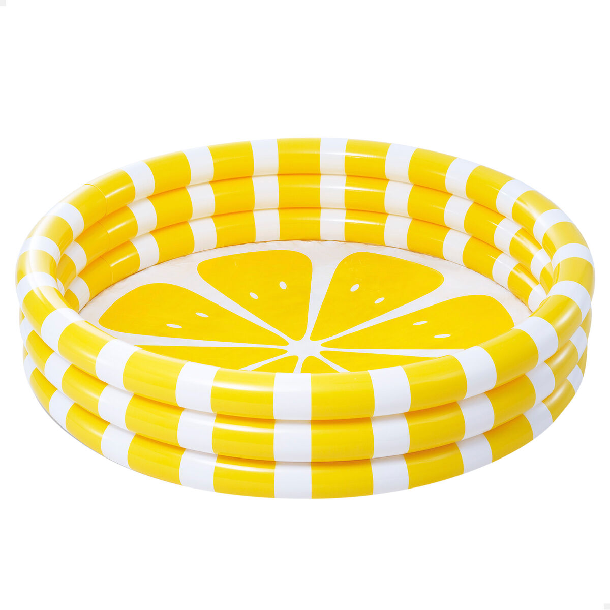 Uppblåsbar plaskpool för barn Intex Citron 147 x 33 x 147 cm Gul (6 antal) - 2