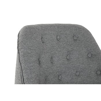 Fåtölj DKD Home Decor Grå Metall 65 x 73 x 79,5 cm