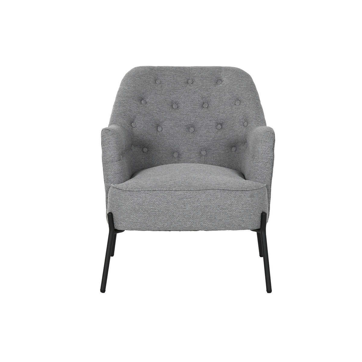 Fåtölj DKD Home Decor Grå Metall 65 x 73 x 79,5 cm - 4
