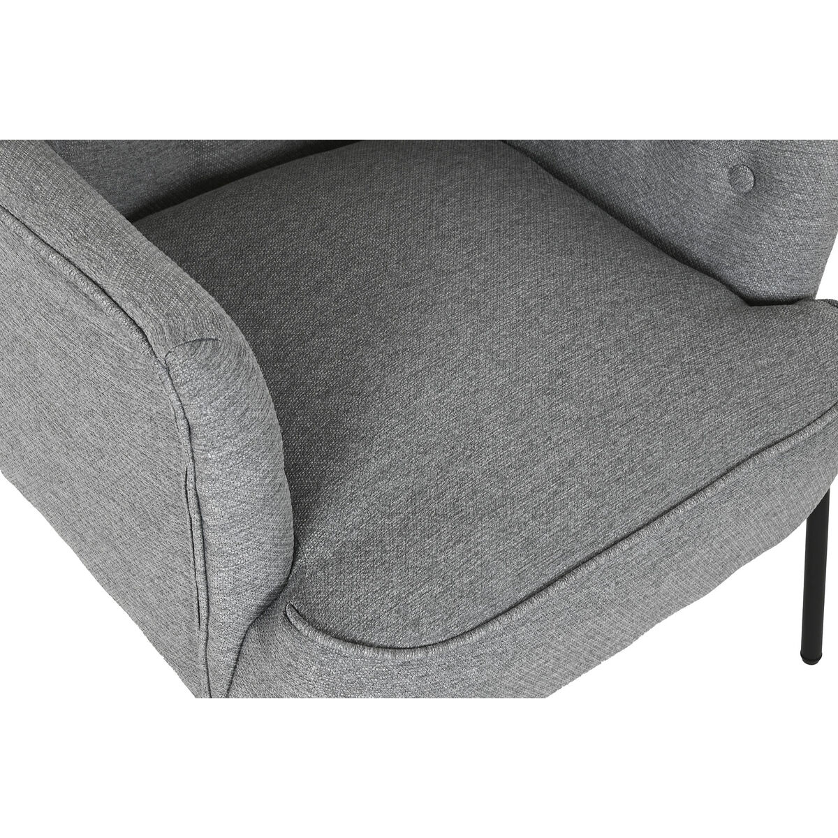 Fåtölj DKD Home Decor Grå Metall 65 x 73 x 79,5 cm - 6