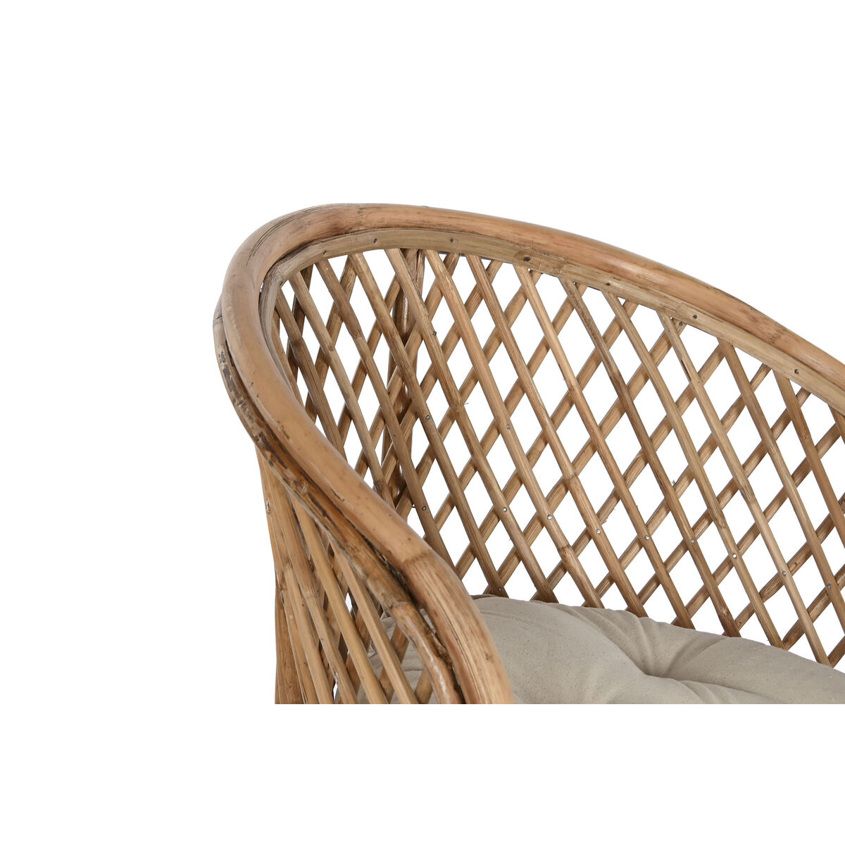 Sittpall Home ESPRIT Naturell 55 x 50 x 100 cm - 3