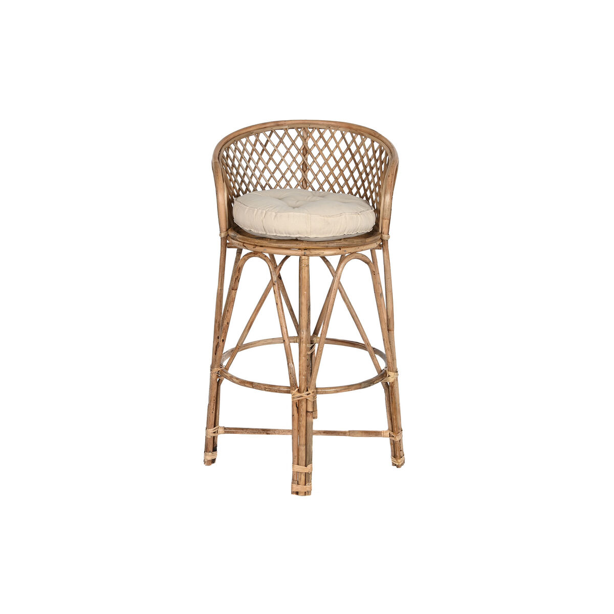Sittpall Home ESPRIT Naturell 55 x 50 x 100 cm - 5