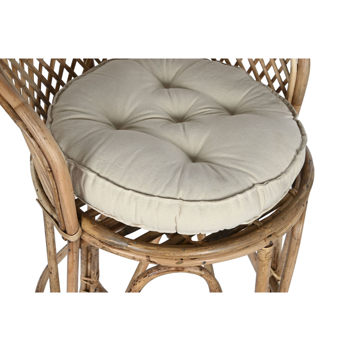 Sittpall Home ESPRIT Naturell 55 x 50 x 100 cm - 2