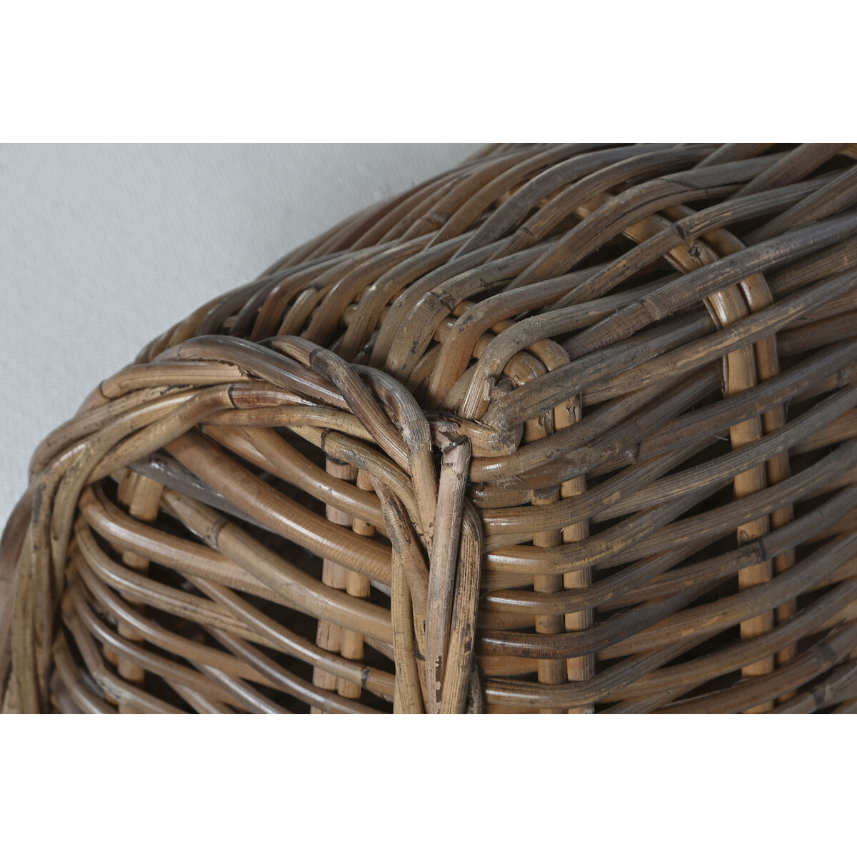 Fåtölj Home ESPRIT Naturell Mörkbrun 100 x 85 x 68 cm - 3