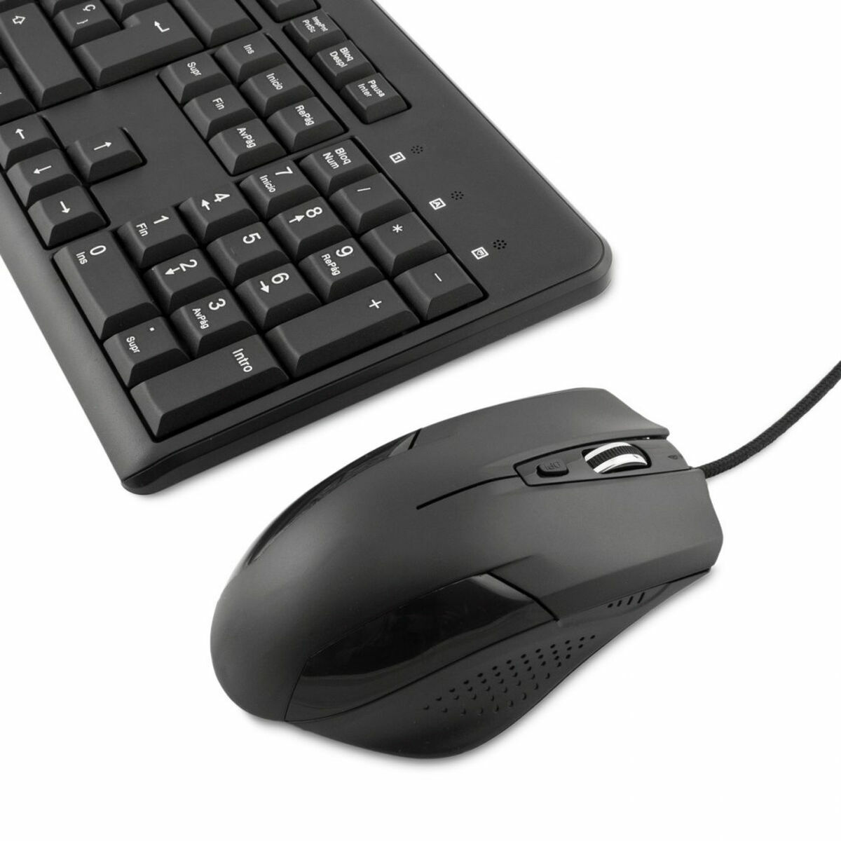 Tangentbord och Mus CoolBox COO-KTR-01U Svart Qwerty Spanska QWERTY - 3