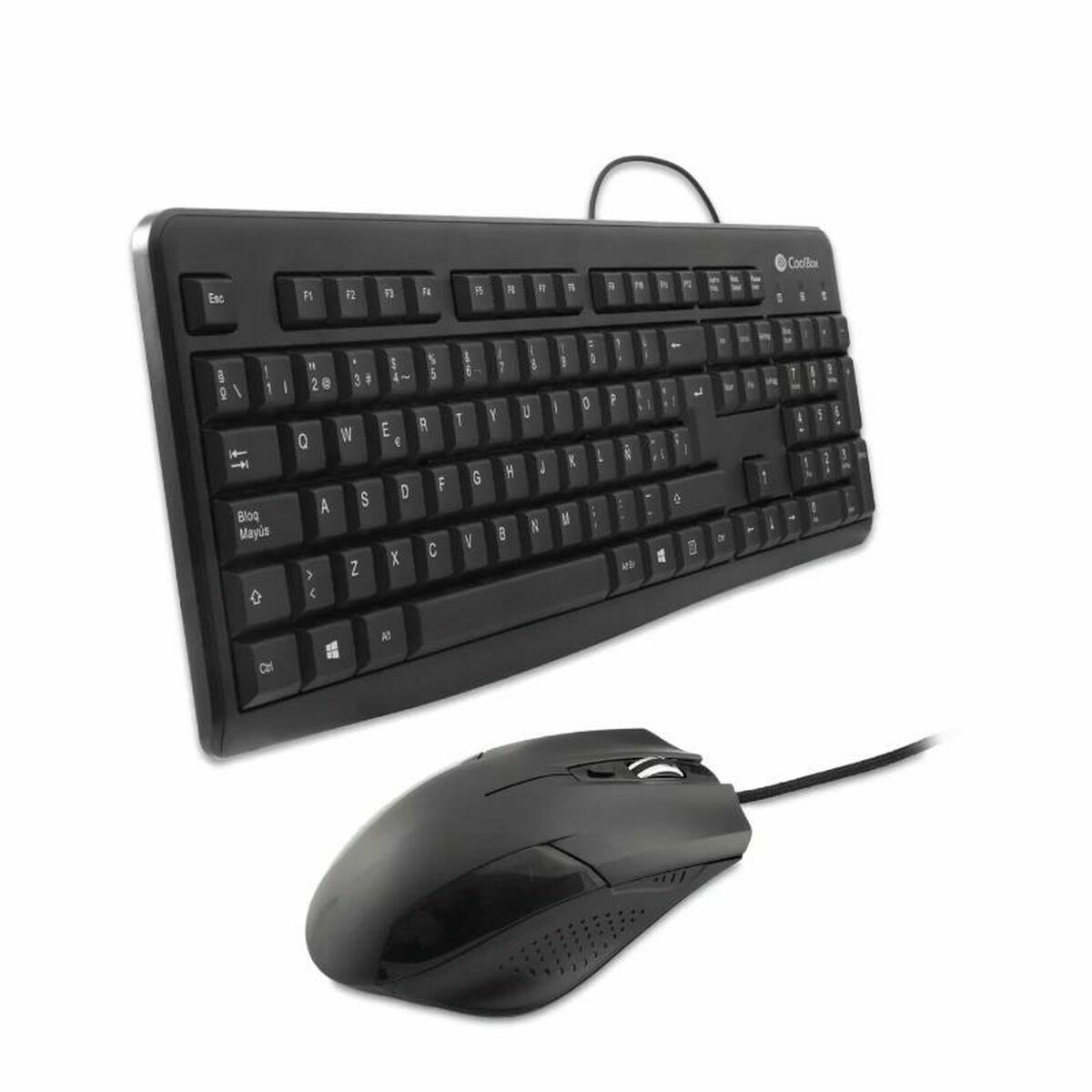 Tangentbord och Mus CoolBox COO-KTR-01U Svart Qwerty Spanska QWERTY - 2
