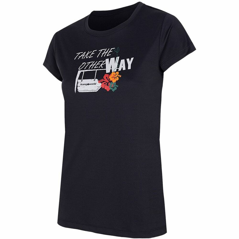 T-shirt med kortärm Dam Trangoworld Myra Svart - 4