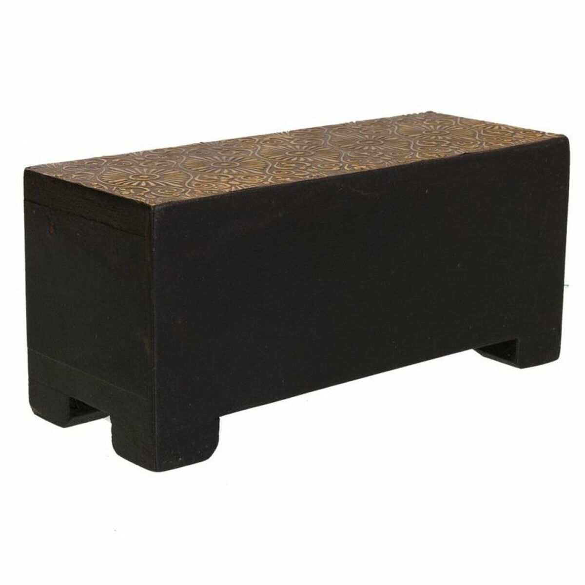 Smyckeskrin Alexandra House Living Mörkbrun Mässing Måla Trä MDF 8 x 8 x 20 cm - 4