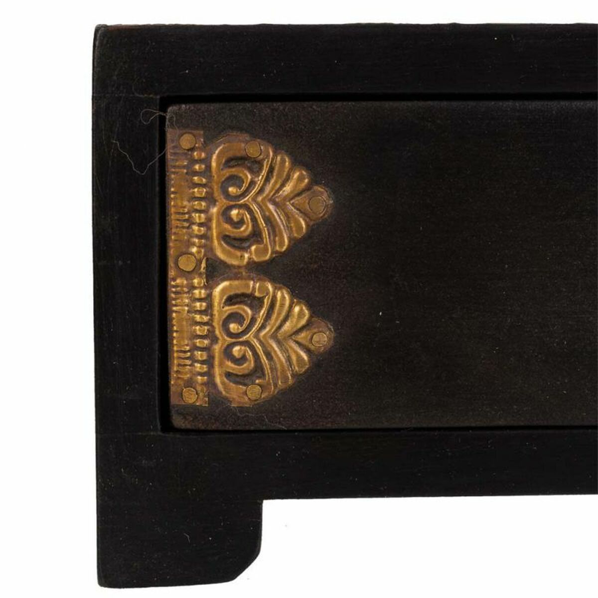 Smyckeskrin Alexandra House Living Mörkbrun Mässing Måla Trä MDF 8 x 8 x 20 cm - 5