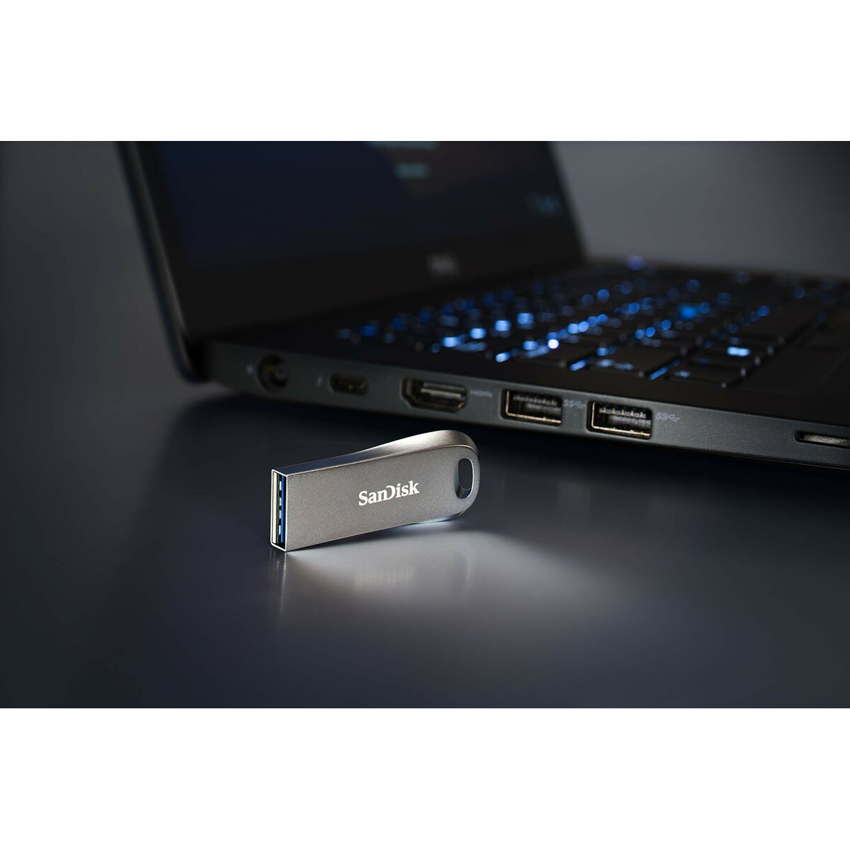USB-minne SanDisk SDCZ74-064G-G46 Grå Silvrig Stål 64 GB (1 antal) - 7