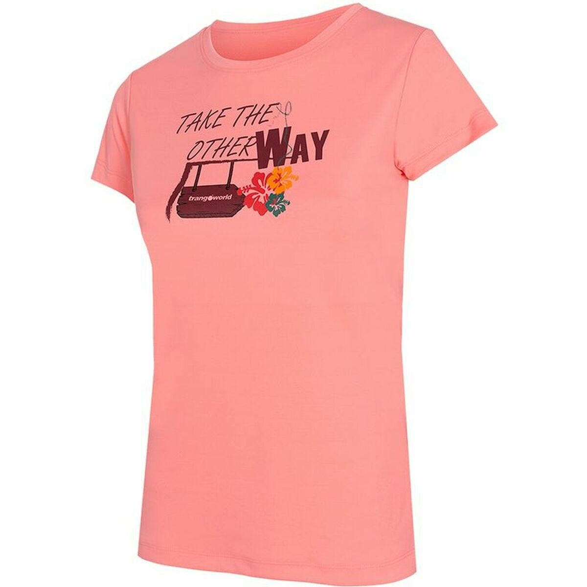 T-shirt med kortärm Dam Trangoworld Myra Rosa - 6