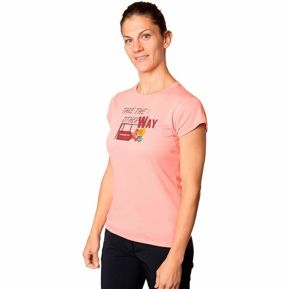 T-shirt med kortärm Dam Trangoworld Myra Rosa - 11