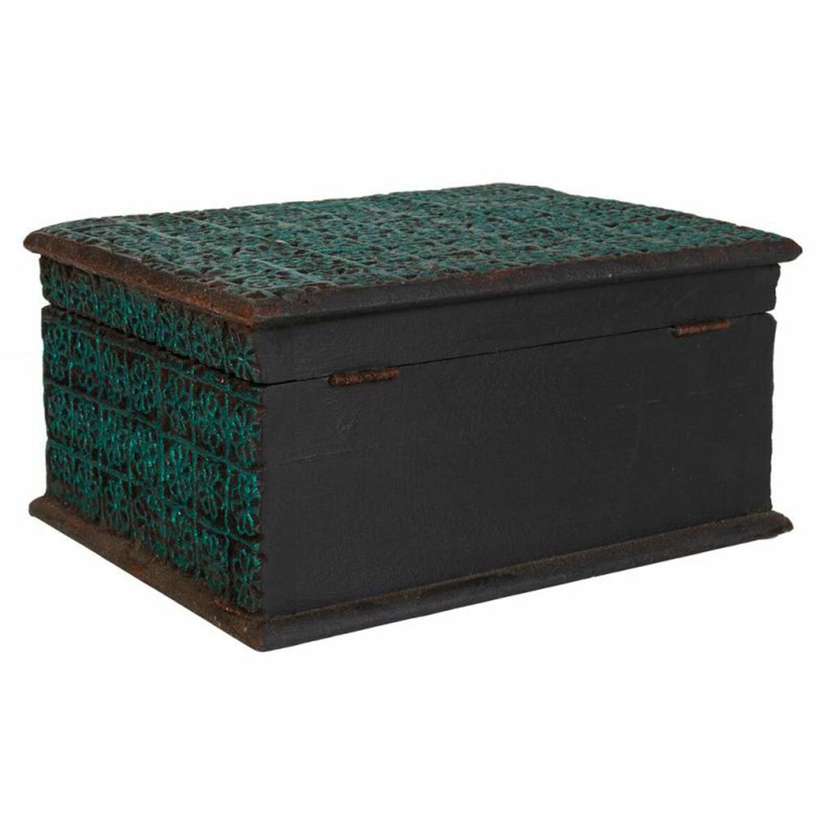 Smyckeskrin Alexandra House Living Turkos Måla Mangoträ Syntetisk resin Trä MDF 19 x 11 x 25 cm - 5
