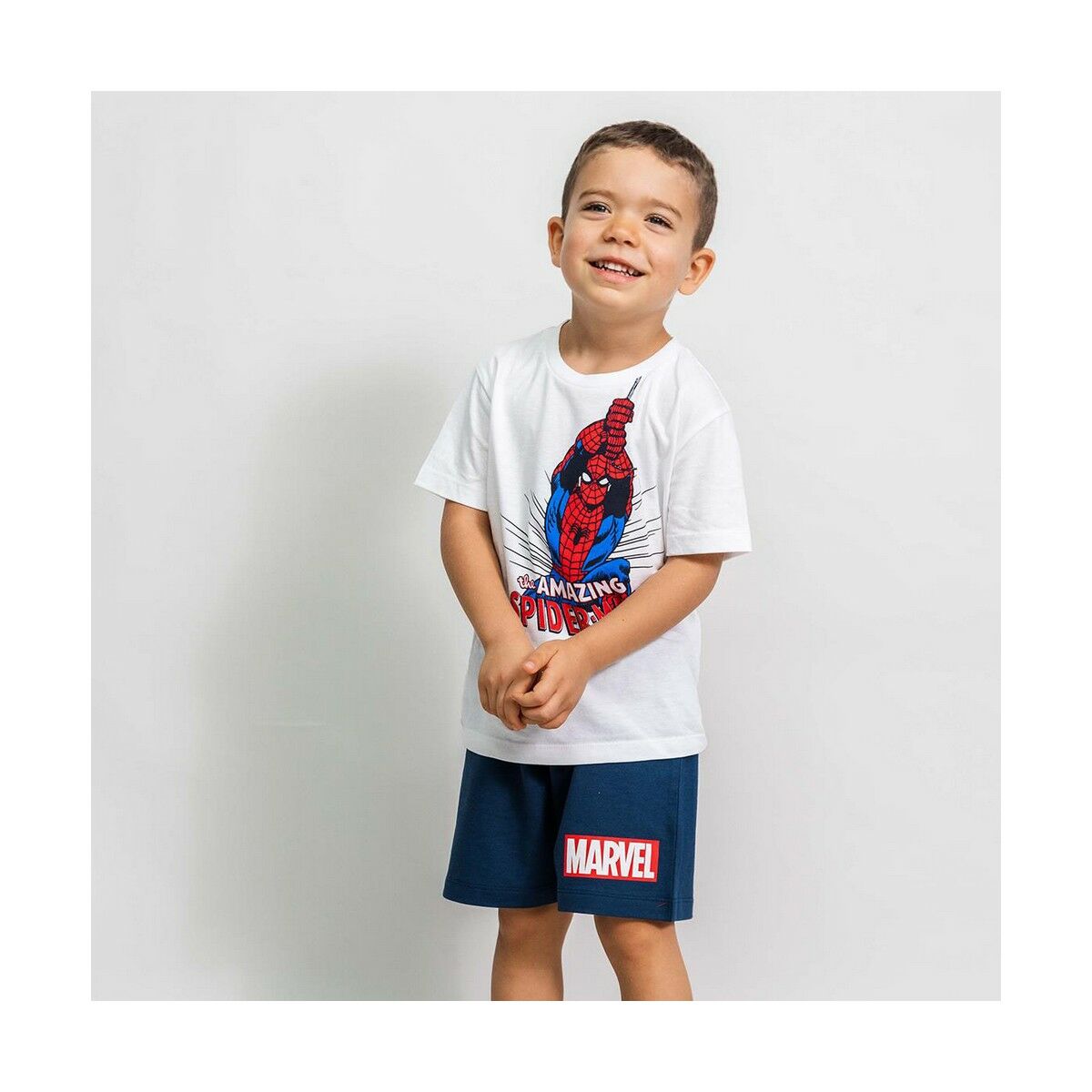 Set av kläder Spider-Man Vit Barn - 3