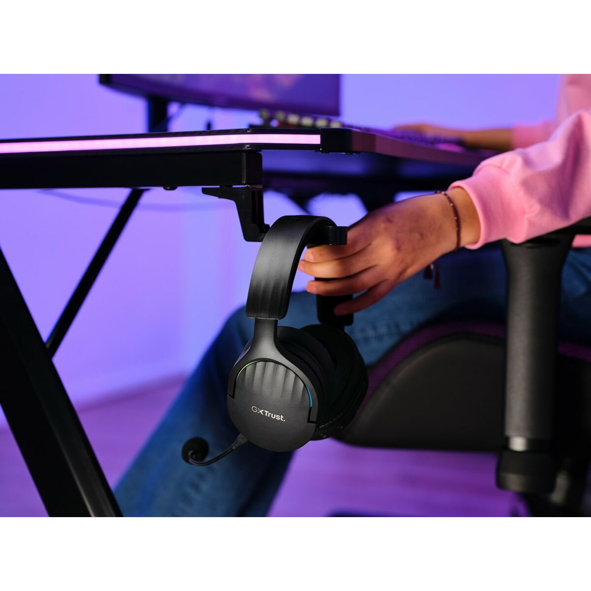 Spelhörlurar med mikrofon Trust GXT 491 Fayzo Svart - 5