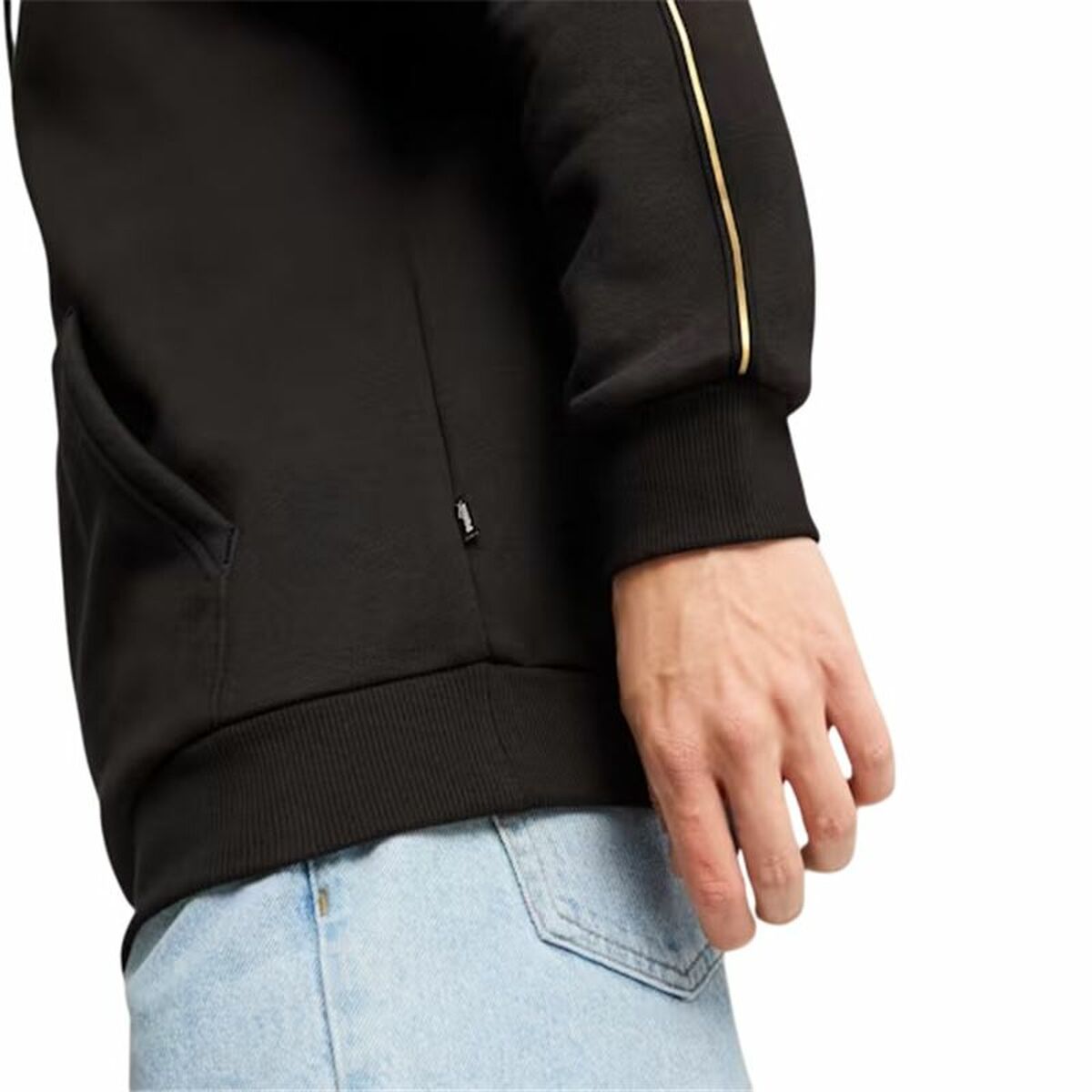 Tröja med huva Herr Puma Ess Tape Minimal Gold Fl Svart - 6