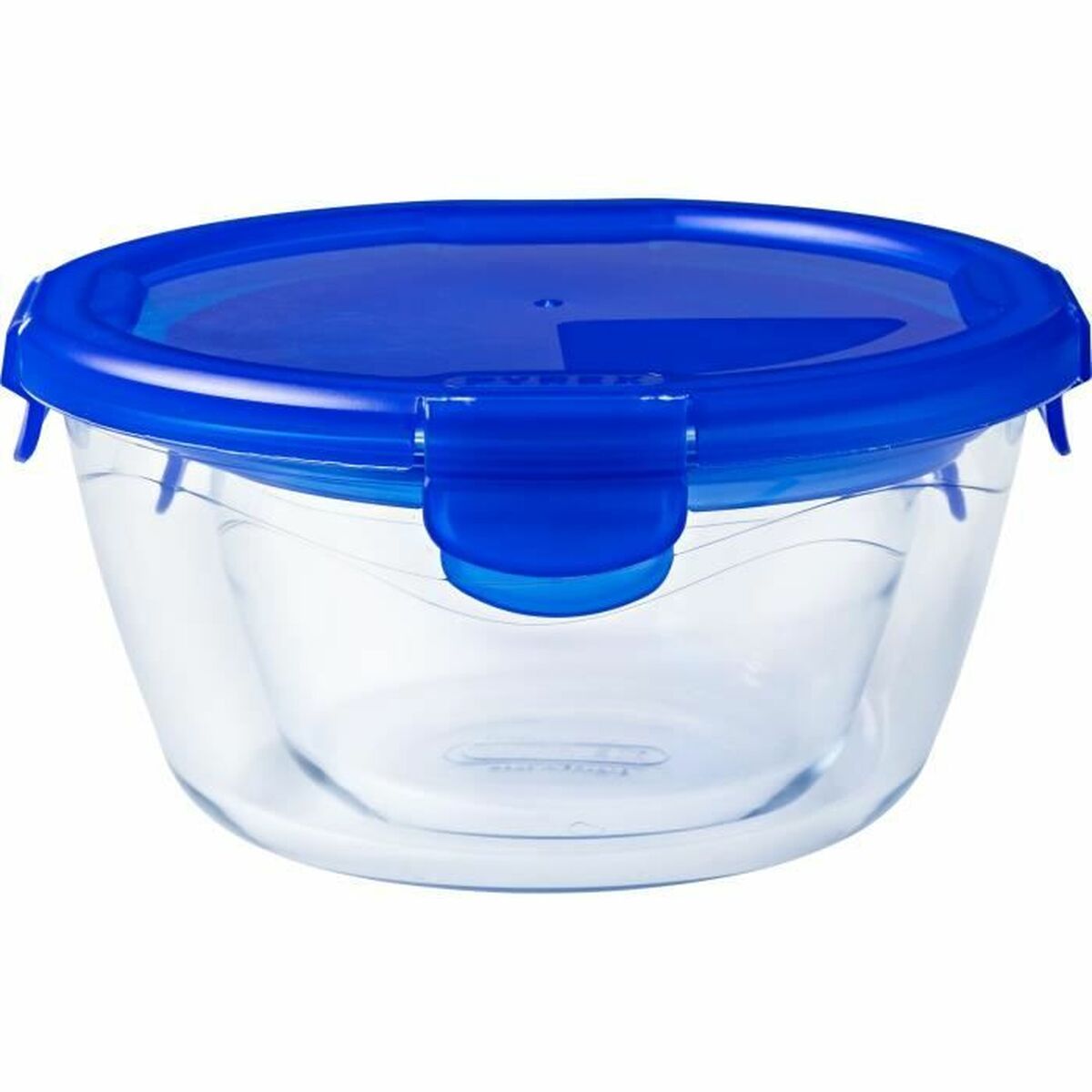 Set med stapelbara, hermetiskt förslutna, matlådor Pyrex Blå 0,7 L 3 Delar