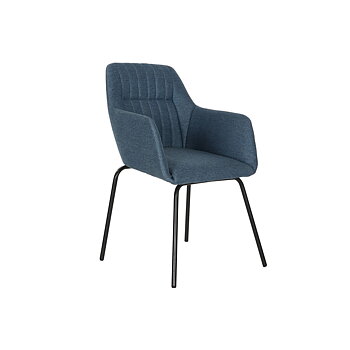 Stol DKD Home Decor Blå Svart 59,5 x 60,5 x 78 cm