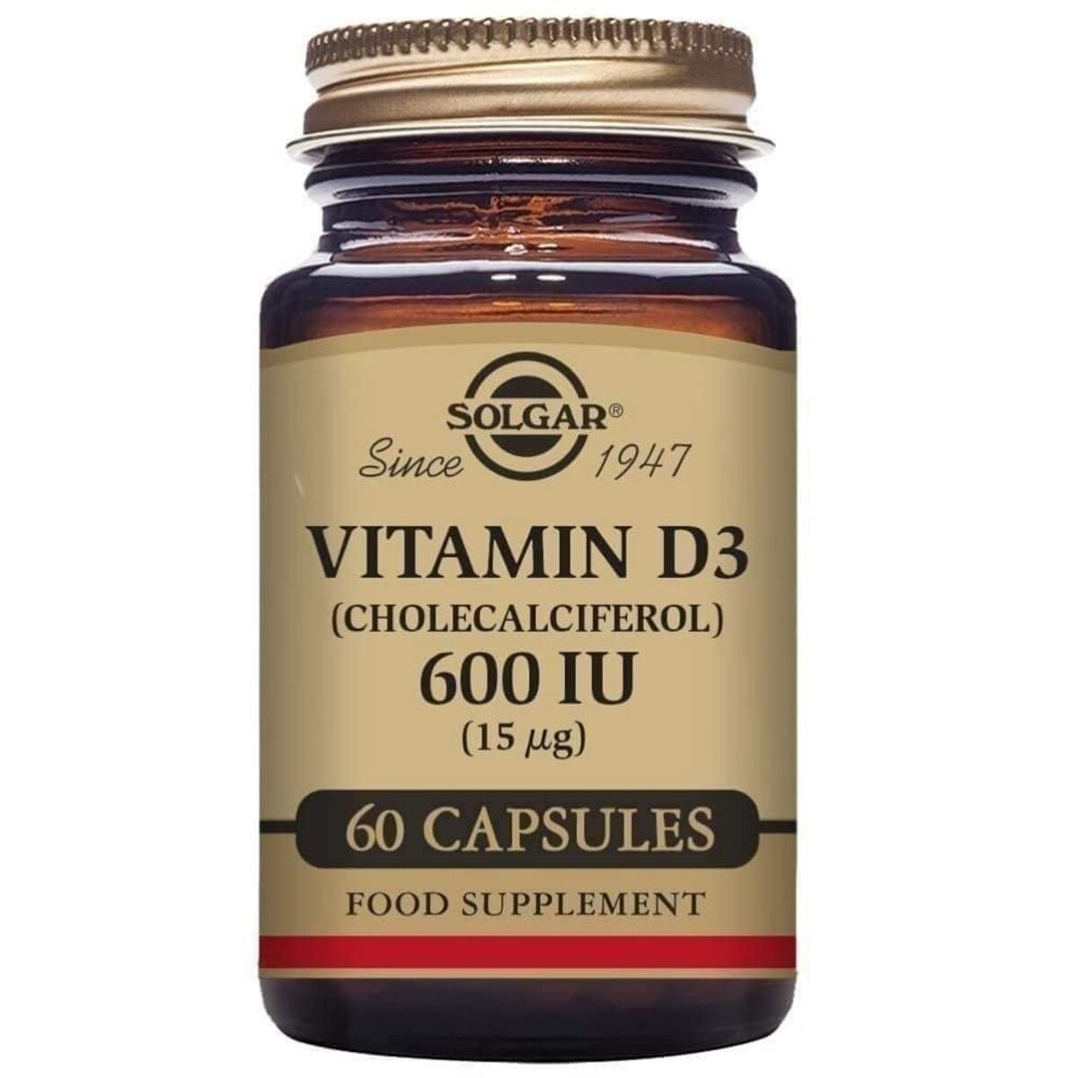 Vitamin D3 (kolekalciferol) Solgar 600 iu 60 Kapslar