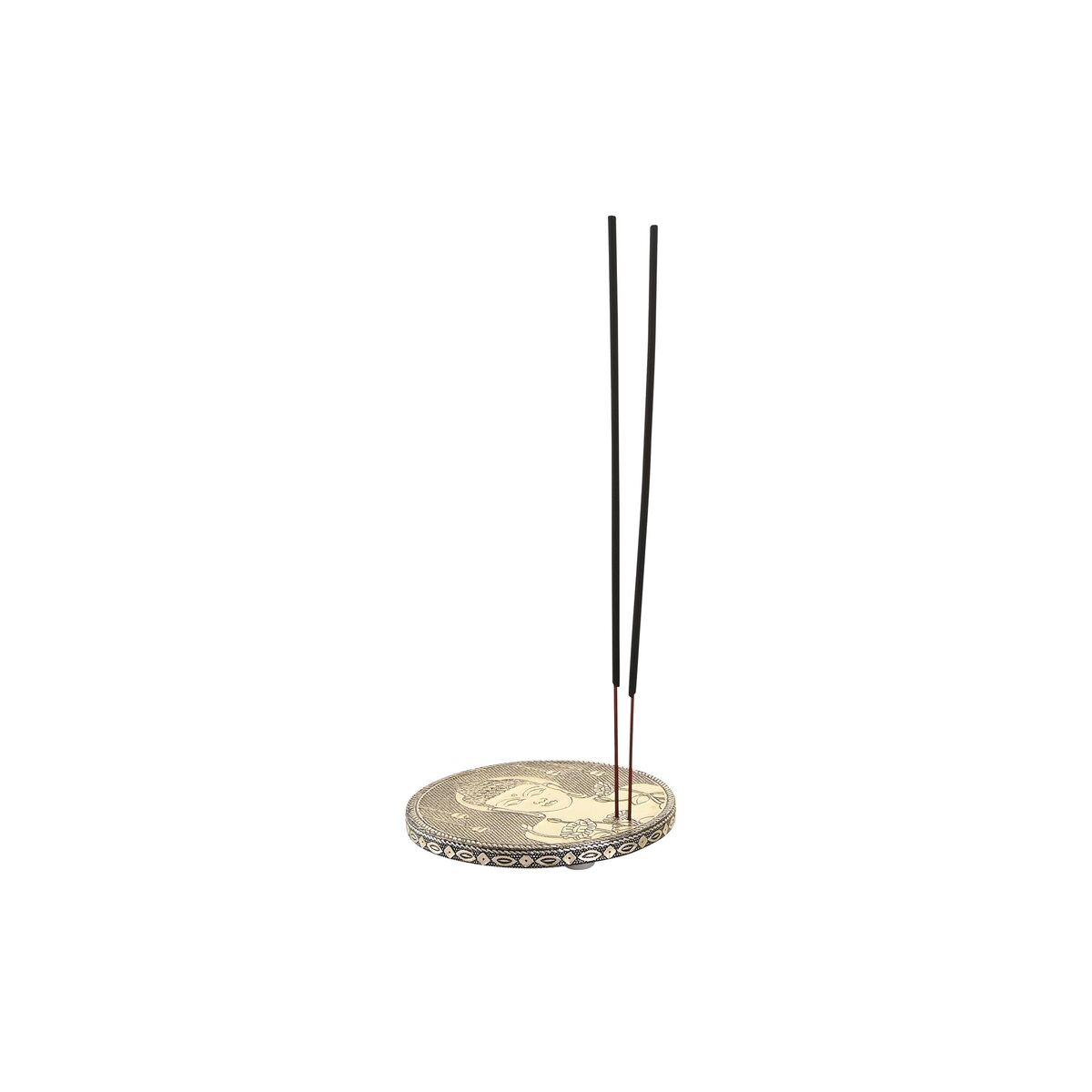 Eterisk oljebrännare DKD Home Decor Trä Aluminium Buddha Arab Ø 10 cm - 6