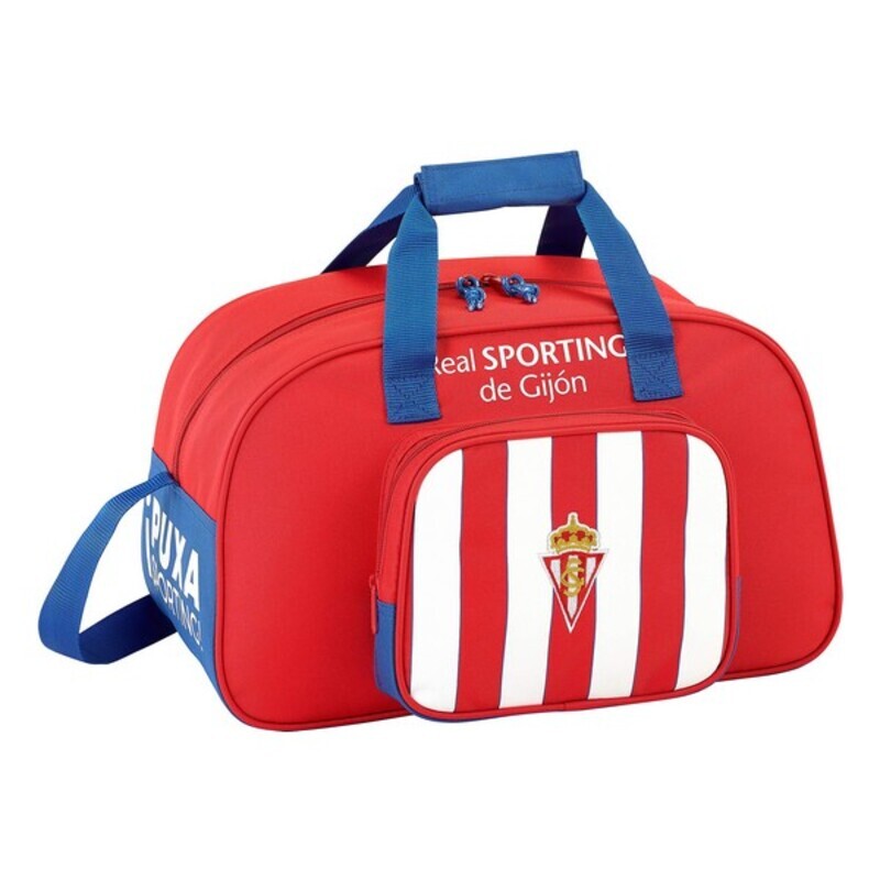 Sportväska Real Sporting de Gijón Röd Vit (40 x 24 x 23 cm) - 3
