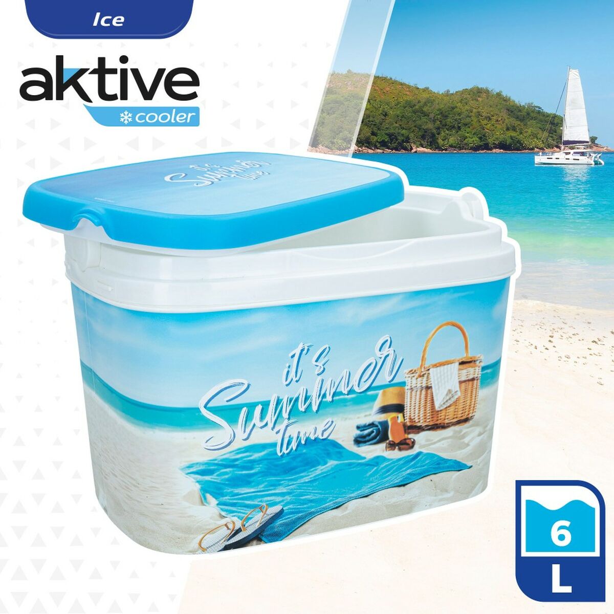 Ping Pong Set Aktive Summer Beach Plast 6 L 29 x 20 x 19,5 cm (8 antal) - 10