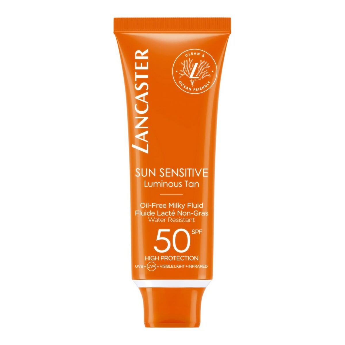 Ansiktssolkräm Lancaster Sun Sensitive Milky Fluid SPF50 (50 ml)